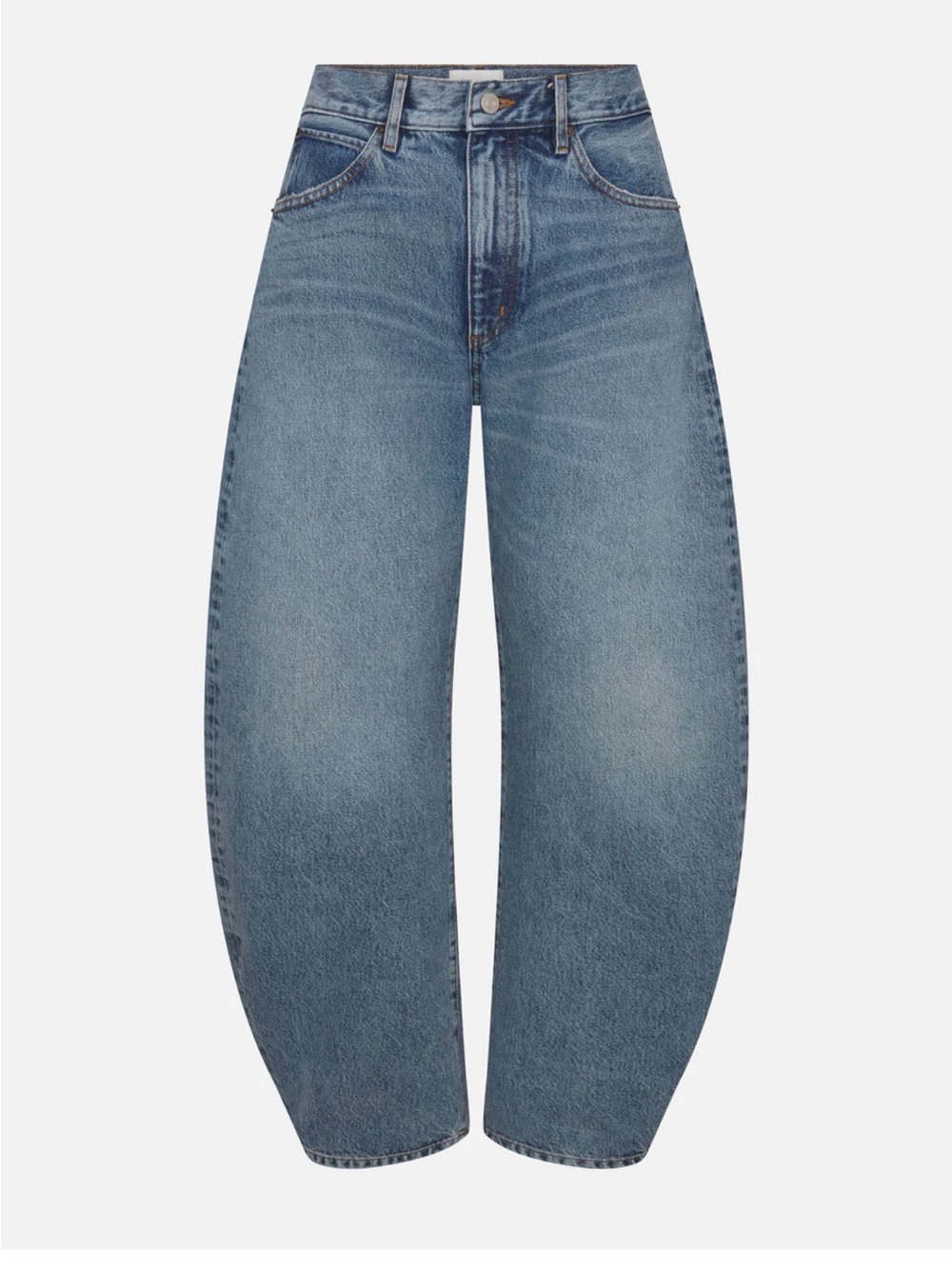 Frame Denim Wide-Leg Blue Jeans